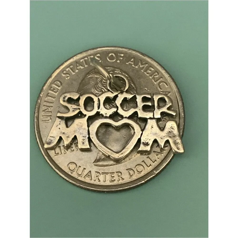 .925 Soccer Mom Sterling Silver Jewelry Charm